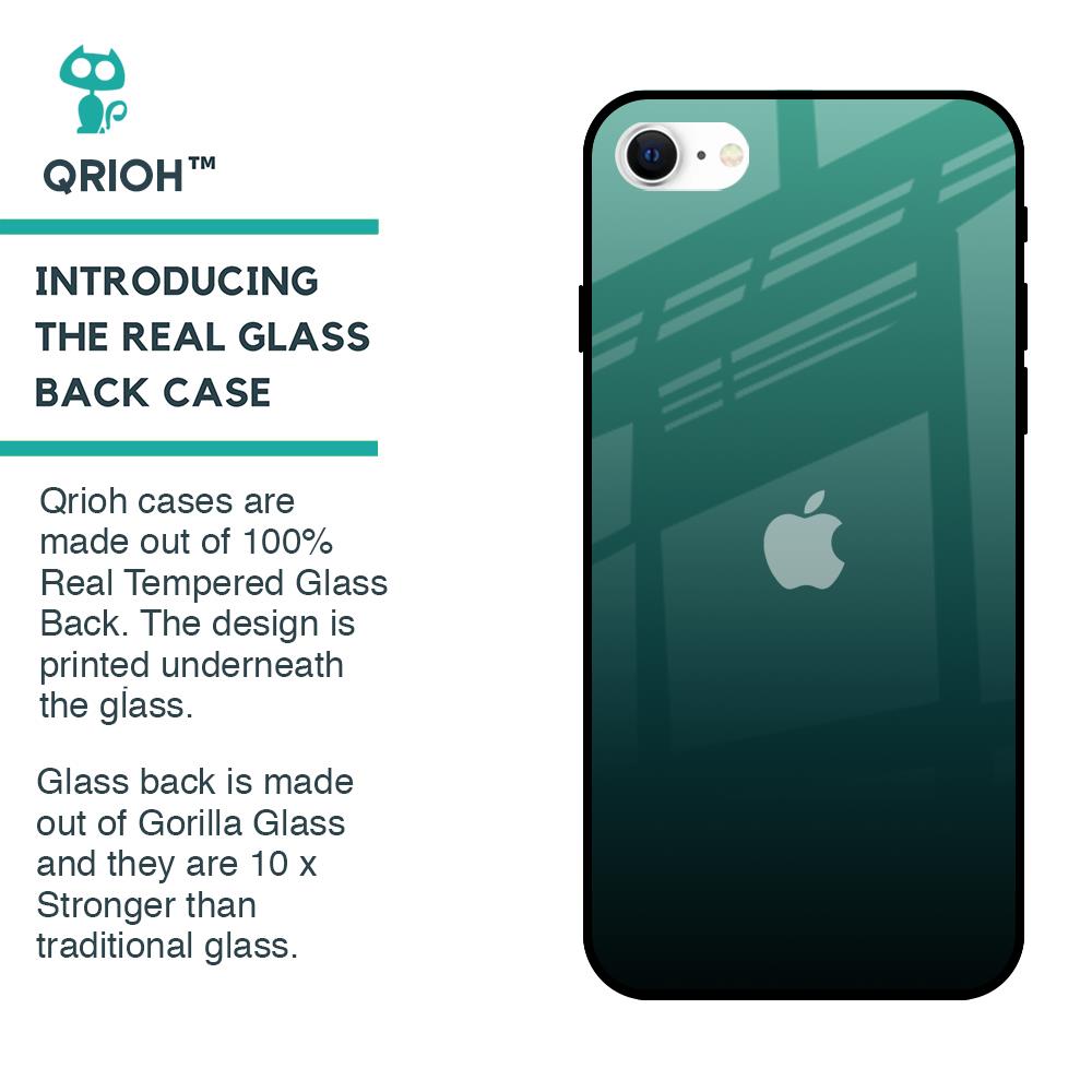 Palm Green Glass Case For iPhone SE 2022