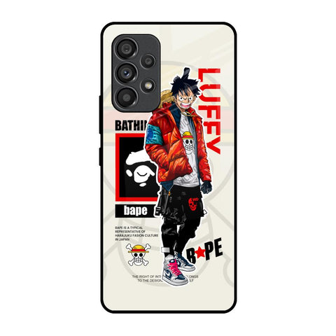 Bape Luffy Samsung Galaxy A53 5G Glass Back Cover Online