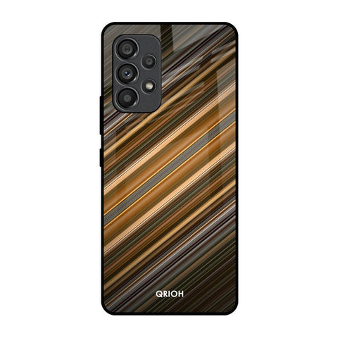 Diagonal Slash Pattern Samsung Galaxy A53 5G Glass Back Cover Online