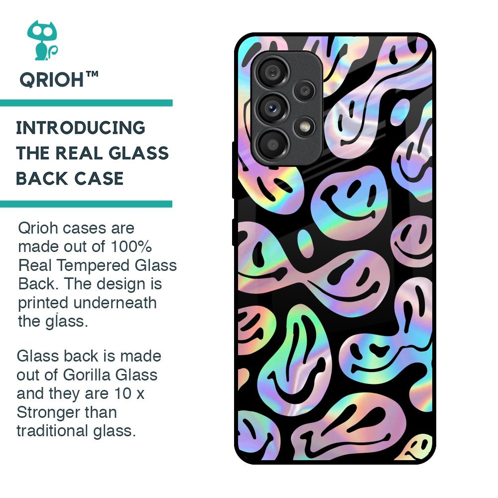 Acid Smile Glass Case for Samsung Galaxy A53 5G