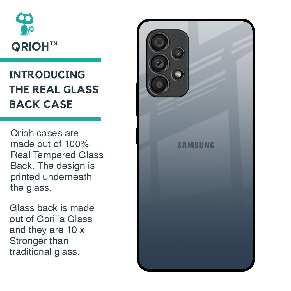 Smokey Grey Color Glass Case For Samsung Galaxy A53 5G