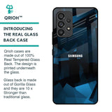Polygonal Blue Box Glass Case For Samsung Galaxy A53 5G