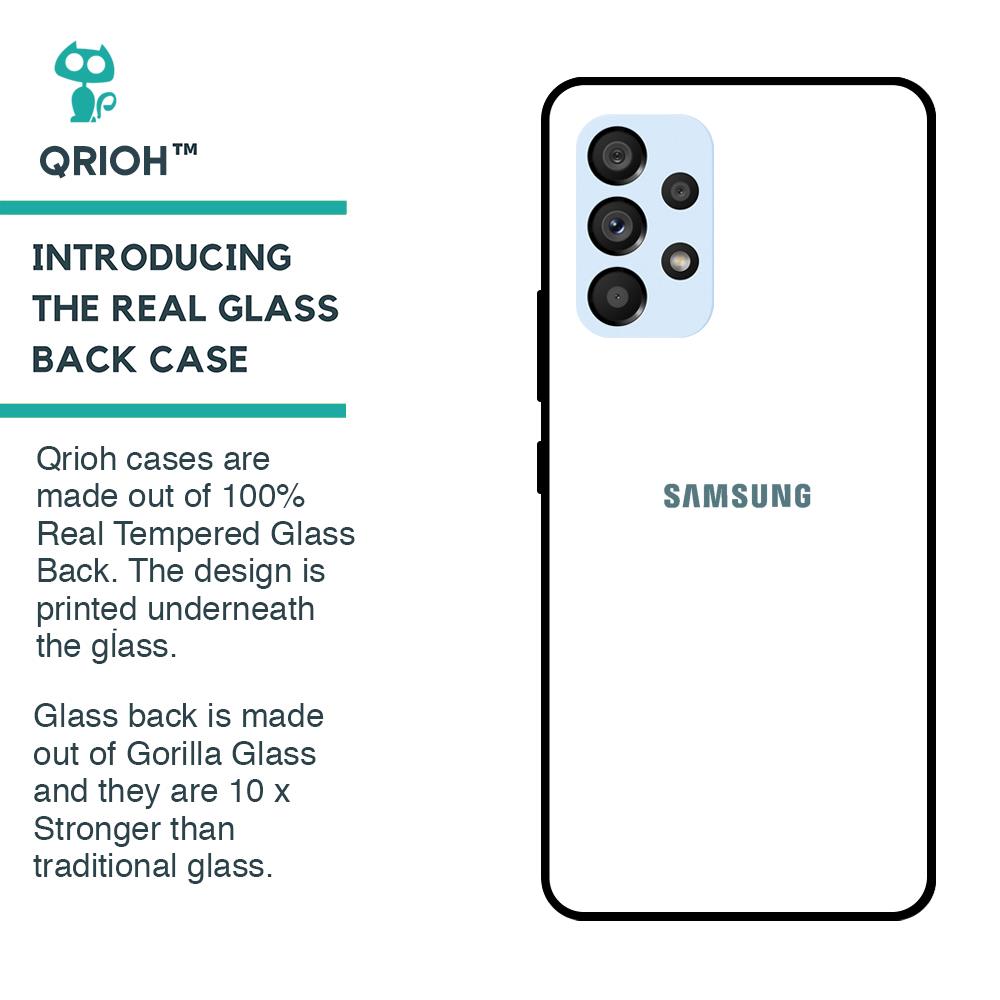 Arctic White Glass Case for Samsung Galaxy A53 5G