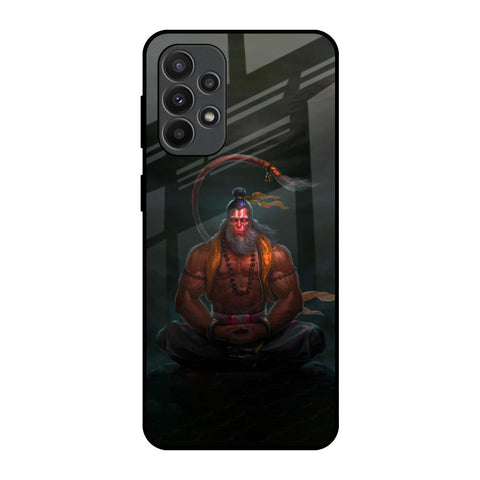 Lord Hanuman Animated Samsung Galaxy A23 Glass Back Cover Online