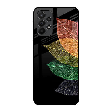 Colorful Leaves Samsung Galaxy A23 Glass Back Cover Online