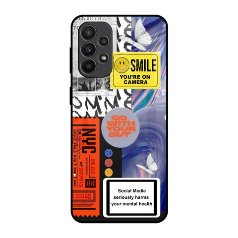 Smile for Camera Samsung Galaxy A23 Glass Back Cover Online