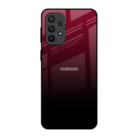 Wine Red Samsung Galaxy A23 Glass Back Cover Online