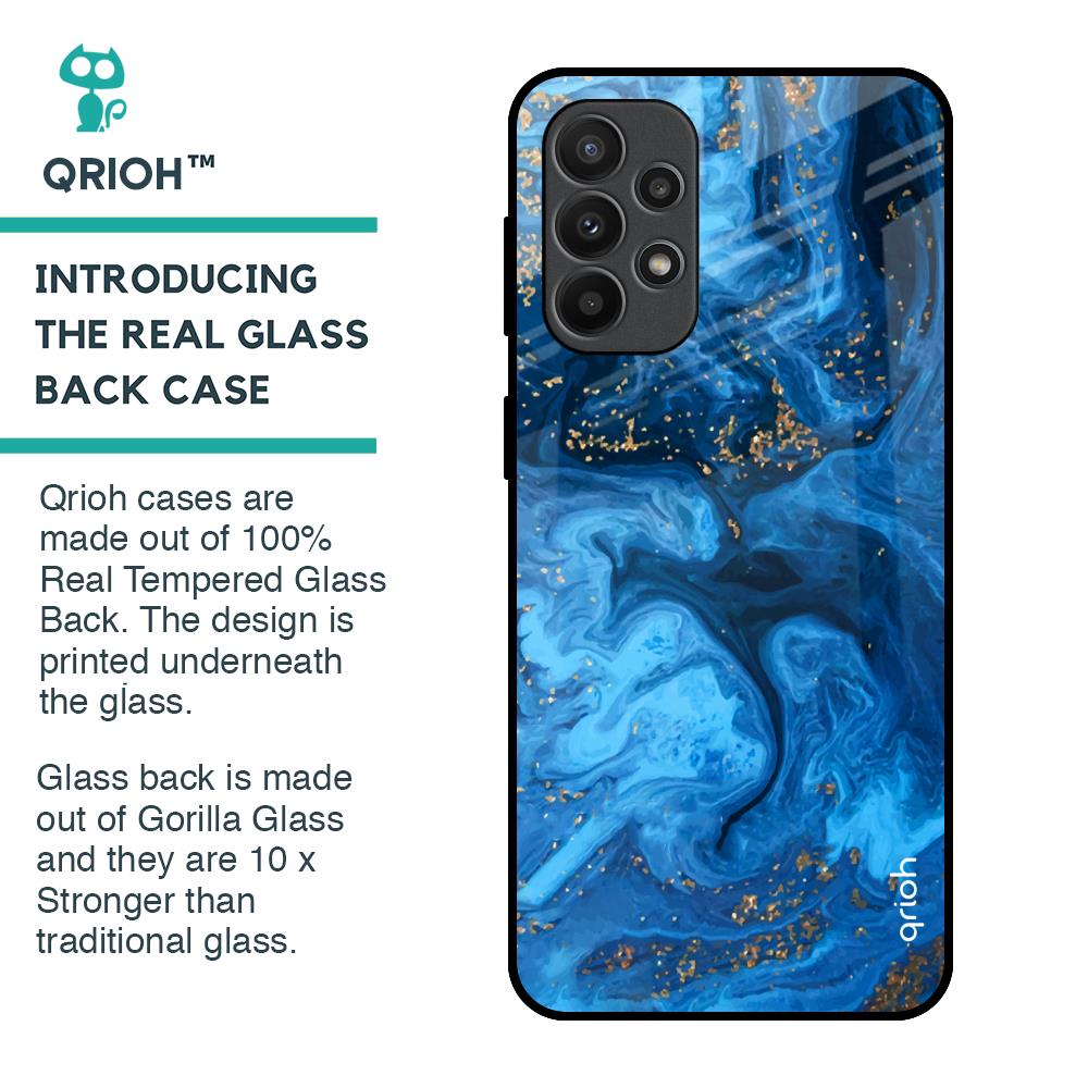 Gold Sprinkle Glass Case for Samsung Galaxy A23