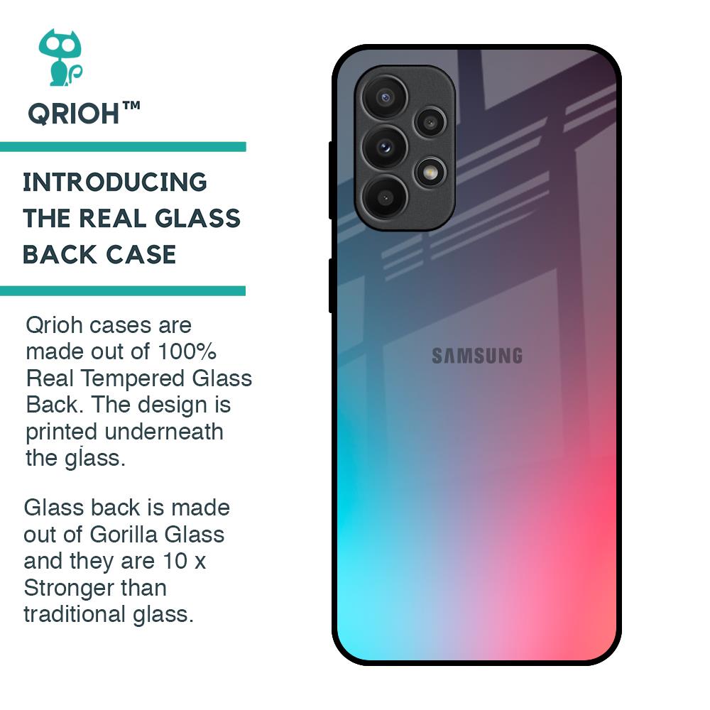 Rainbow Laser Glass Case for Samsung Galaxy A23