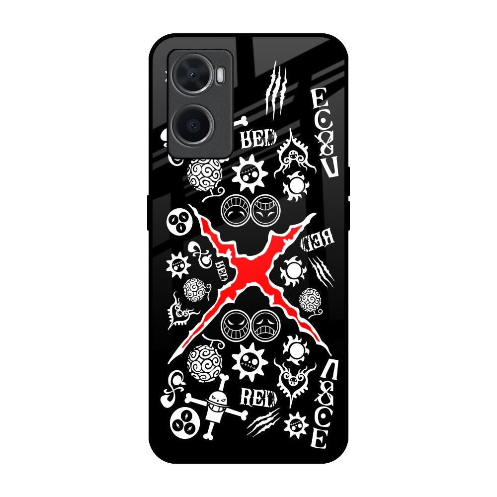 Red Zone Oppo A96 Glass Back Cover Online