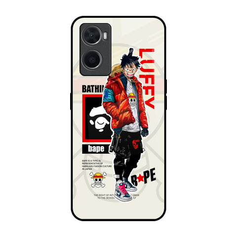 Bape Luffy Oppo A96 Glass Back Cover Online