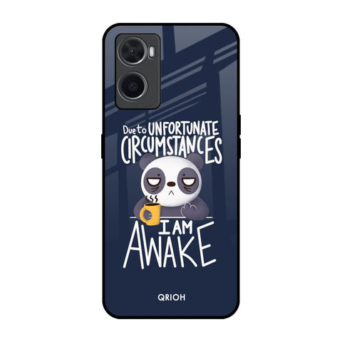 Struggling Panda Oppo A96 Glass Back Cover Online