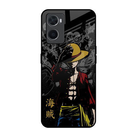 Dark Luffy Oppo A96 Glass Back Cover Online