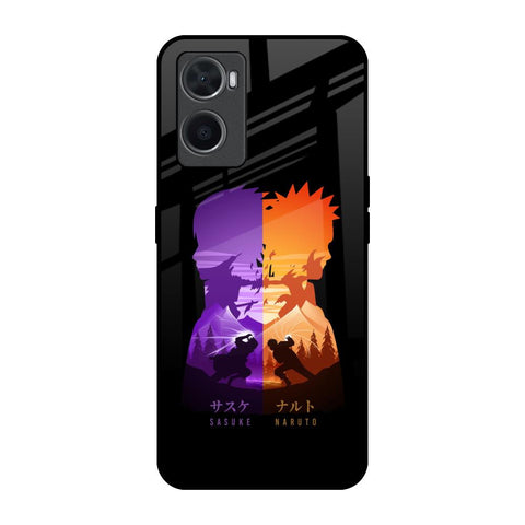 Minimalist Anime Oppo A96 Glass Back Cover Online