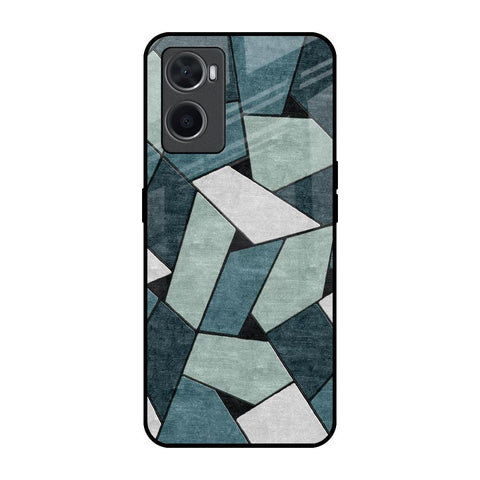Abstact Tiles Oppo A96 Glass Back Cover Online