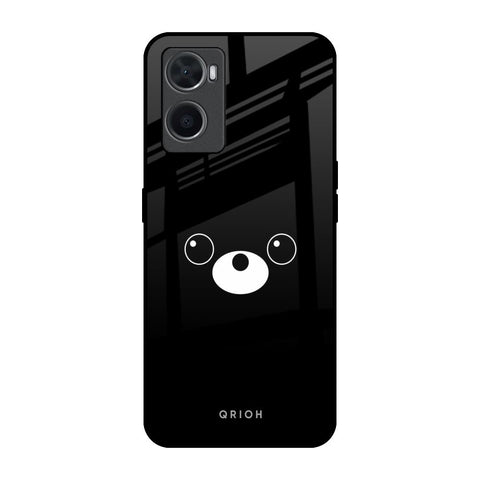 Cute Bear Oppo A96 Glass Back Cover Online