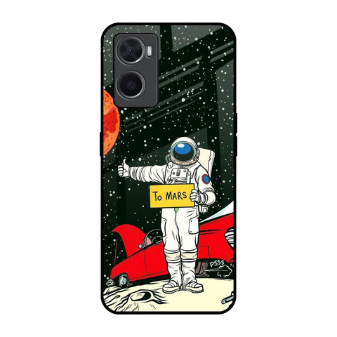 Astronaut on Mars Oppo A96 Glass Back Cover Online