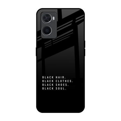 Black Soul Oppo A96 Glass Back Cover Online