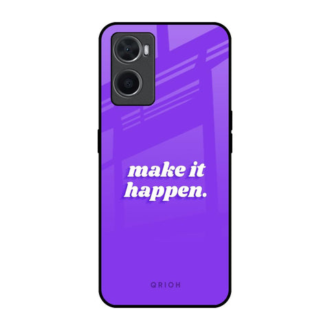 Make it Happen Oppo A96 Glass Back Cover Online