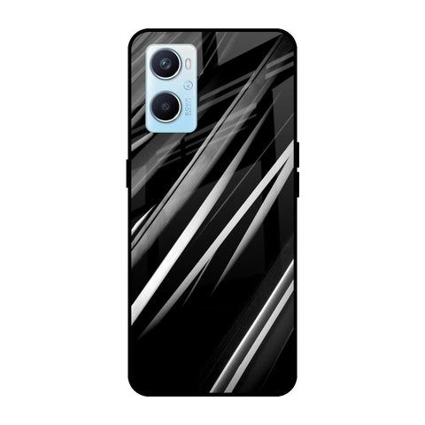 Black & Grey Gradient Oppo A96 Glass Cases & Covers Online