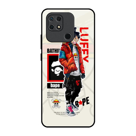 Bape Luffy Redmi 10 Glass Back Cover Online