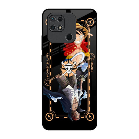 Shanks & Luffy Redmi 10 Glass Back Cover Online