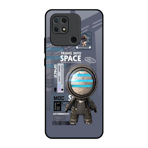 Space Travel Redmi 10 Glass Back Cover Online