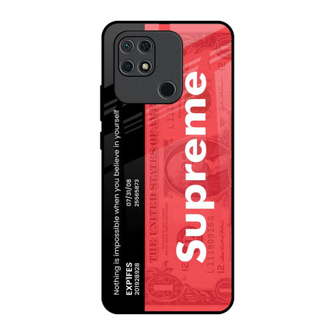 Supreme Ticket Redmi 10 Glass Back Cover Online