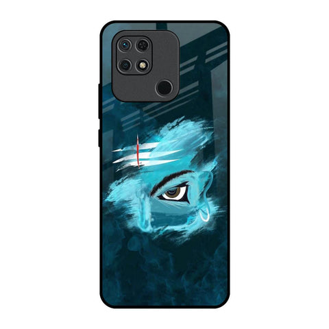 Power Of Trinetra Redmi 10 Glass Back Cover Online