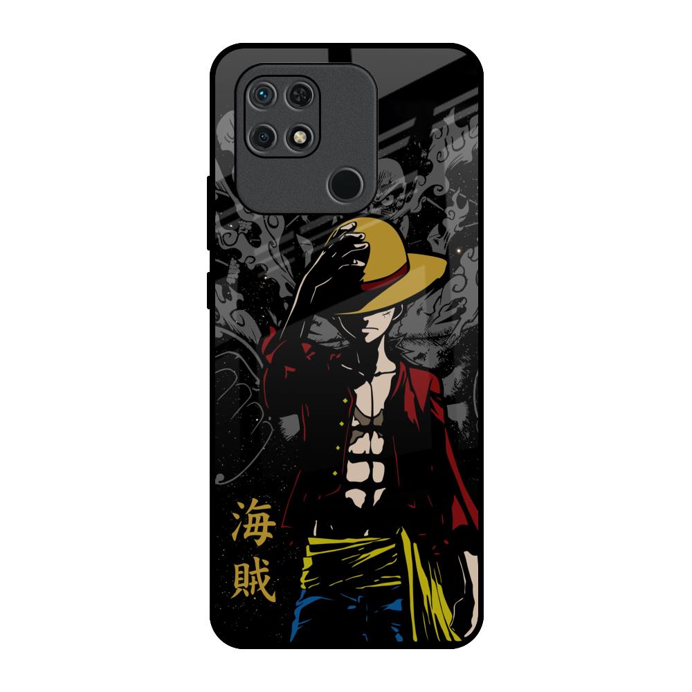 Dark Luffy Redmi 10 Glass Back Cover Online