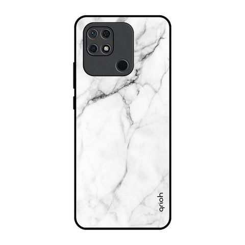 Modern White Marble Redmi 10 Glass Back Cover Online