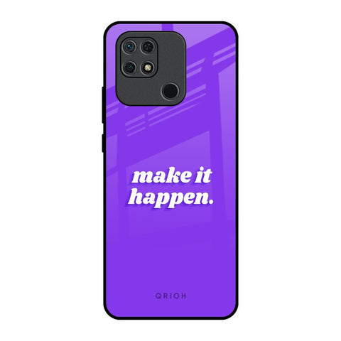 Make it Happen Redmi 10 Glass Back Cover Online