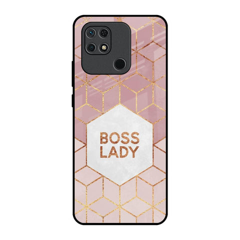 Boss Lady Redmi 10 Glass Back Cover Online