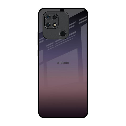 Grey Ombre Redmi 10 Glass Back Cover Online