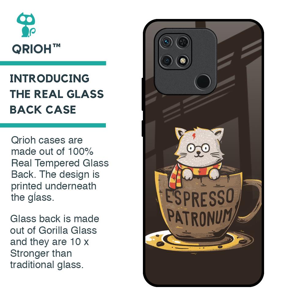 Tea With Kitty Glass Case For Redmi 10
