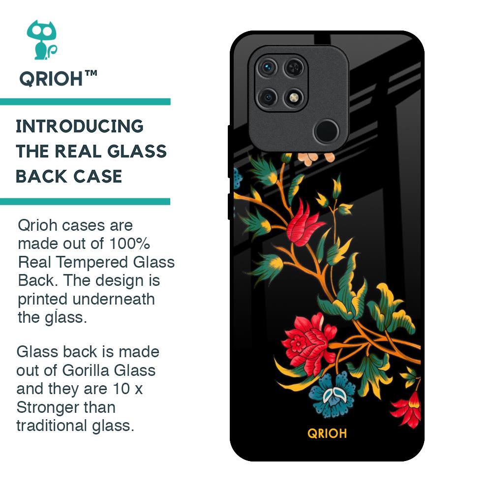 Dazzling Art Glass Case for Redmi 10