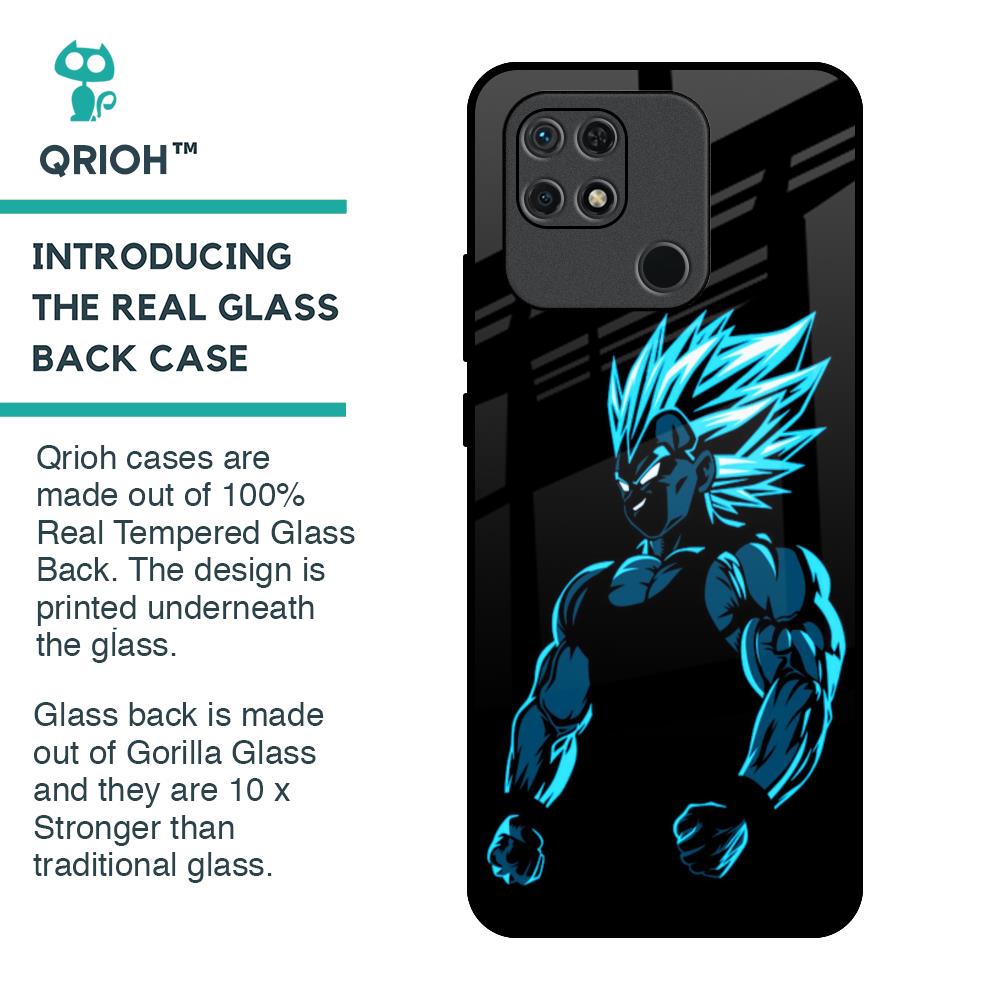 Pumped Up Anime Glass Case for Redmi 10