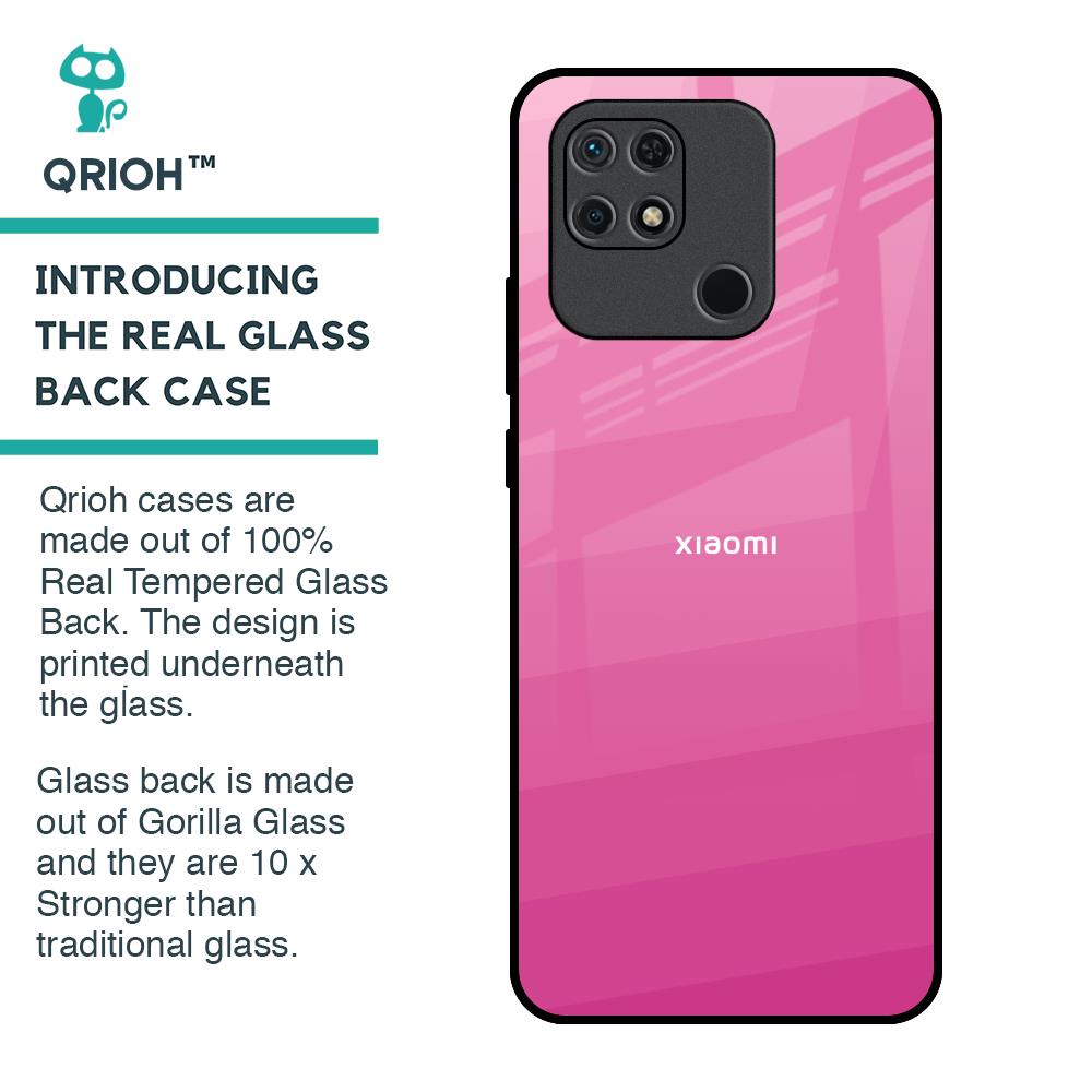 Pink Ribbon Caddy Glass Case for Redmi 10
