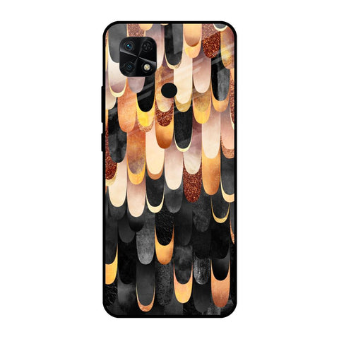Bronze Abstract Redmi 10 Glass Cases & Covers Online