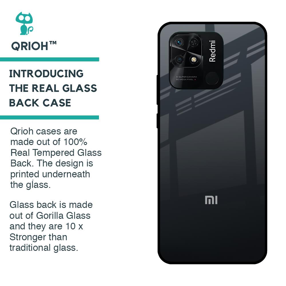 Stone Grey Glass Case For Redmi 10