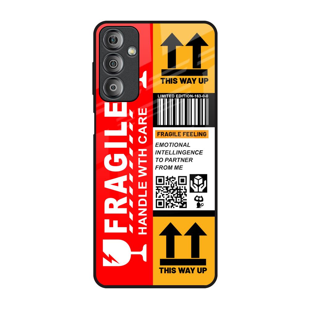 Handle With Care Samsung Galaxy F23 5G Glass Back Cover Online