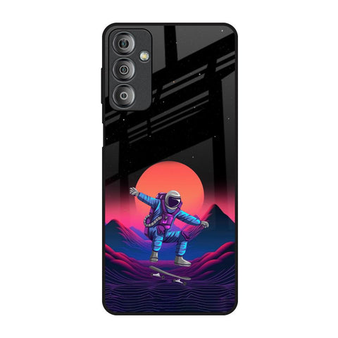 Retro Astronaut Samsung Galaxy F23 5G Glass Back Cover Online