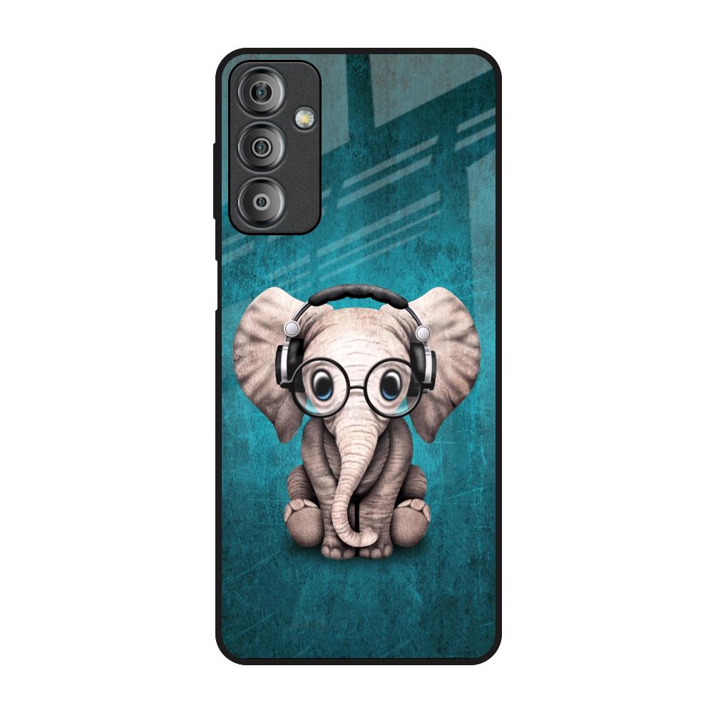 Adorable Baby Elephant Samsung Galaxy F23 5G Glass Back Cover Online