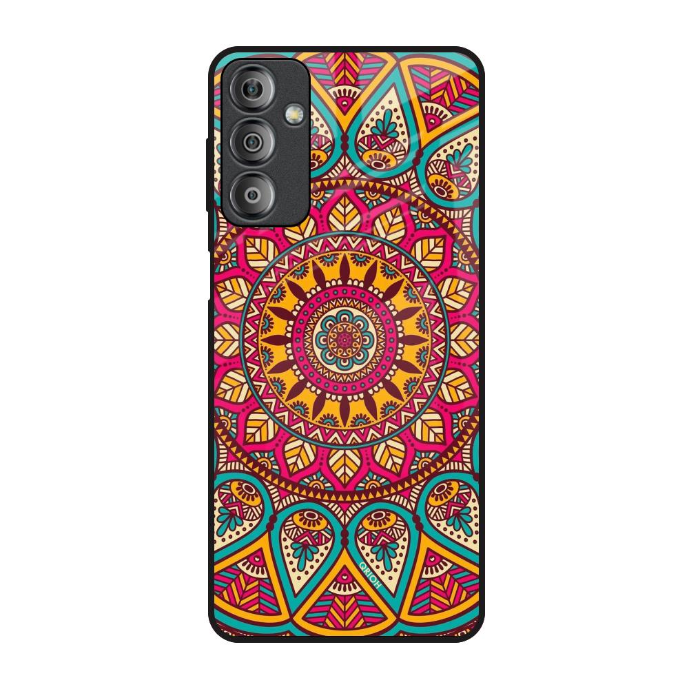 Elegant Mandala Samsung Galaxy F23 5G Glass Back Cover Online