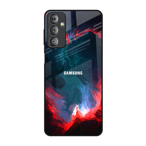 Brush Art Samsung Galaxy F23 5G Glass Back Cover Online