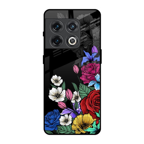 Rose Flower Bunch Art OnePlus 10 Pro Glass Back Cover Online