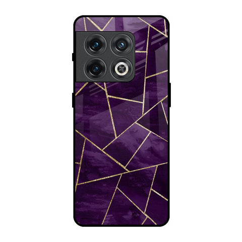 Geometric Purple OnePlus 10 Pro Glass Back Cover Online