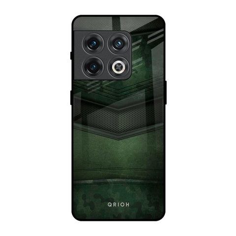 Green Leather OnePlus 10 Pro Glass Back Cover Online