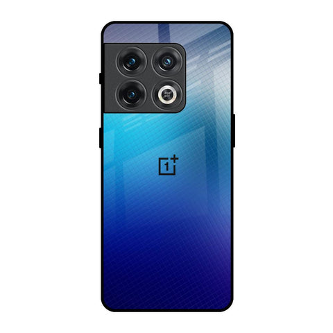 Blue Rhombus Pattern OnePlus 10 Pro Glass Back Cover Online