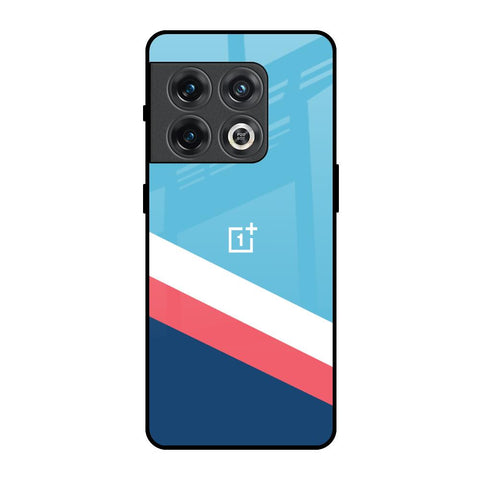 Pink & White Stripes OnePlus 10 Pro Glass Back Cover Online